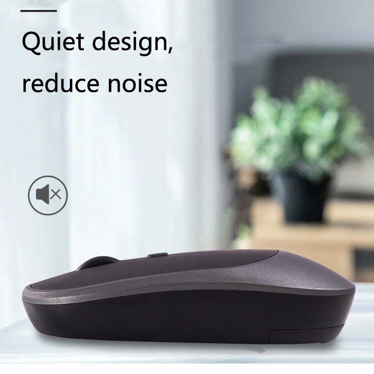 M030 4 Keys 1600DPI Laptop Office Mute Mouse, Style: Bluetooth (Gray)