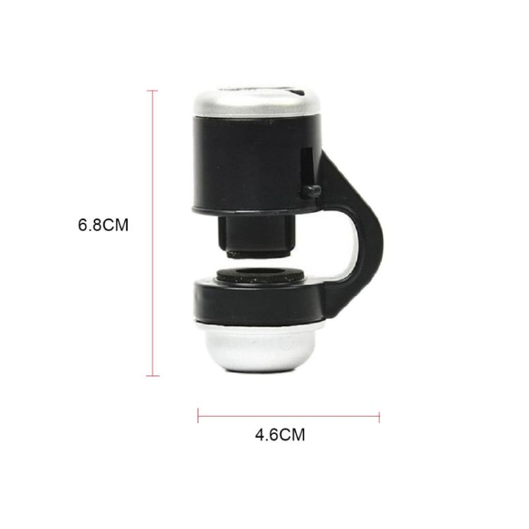 2 PCS 3310PP 30 Times Mobile Phone External Microscope Magnifier With LED Light(Black)