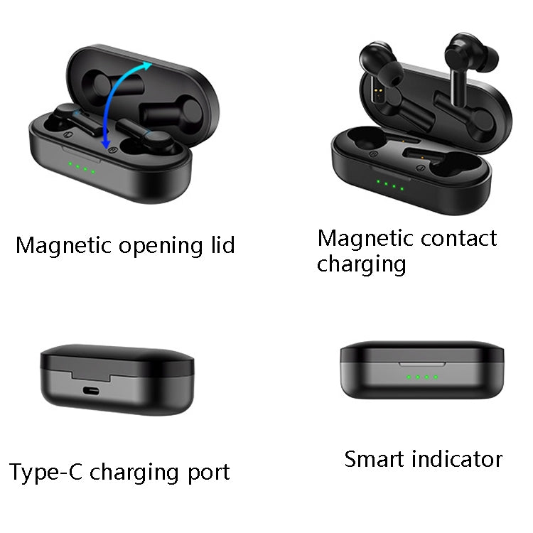 W20 TWS Binaural Touch Control In-Ear ANC Wireless Bluetooth Earphone