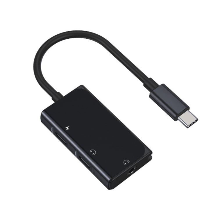 3 in 1 USB-C / Type-C Male to 3.5mm + PD 60W Female Charging & Digital Audio Adapter