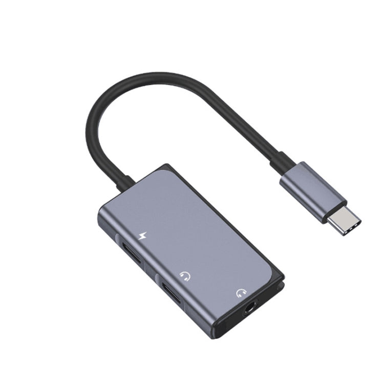 3 in 1 USB-C / Type-C Male to 3.5mm + PD 60W Female Charging & Digital Audio Adapter