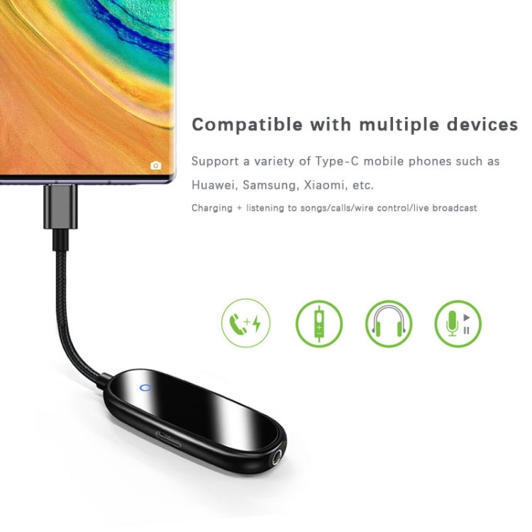 Type-C to Type-C + 3.5mm Digital Audio Adapter Headphone Converter