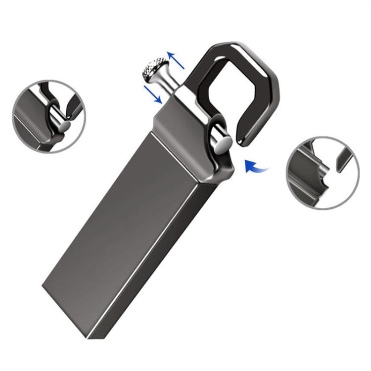 ZHP250 USB 2.0 Keychain Waterproof USB Flash Drive, Capacity: