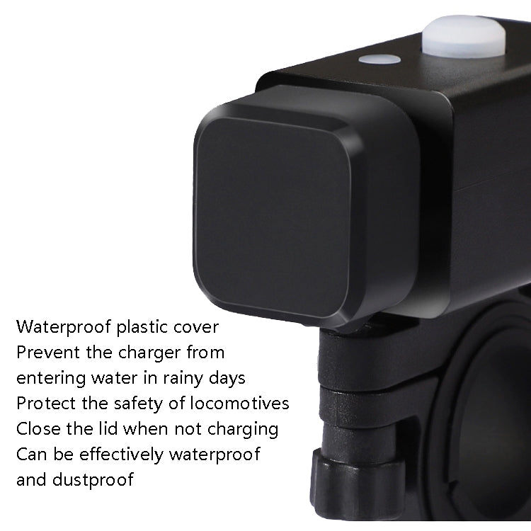 C082 Motorcycle Mobile Phone Charger Waterproof USB Charger With Switch Indicator