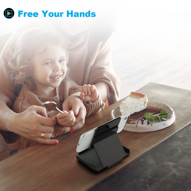 Acrylic Phone Storage Bracket Tablet Desktop Charging Base(Black)