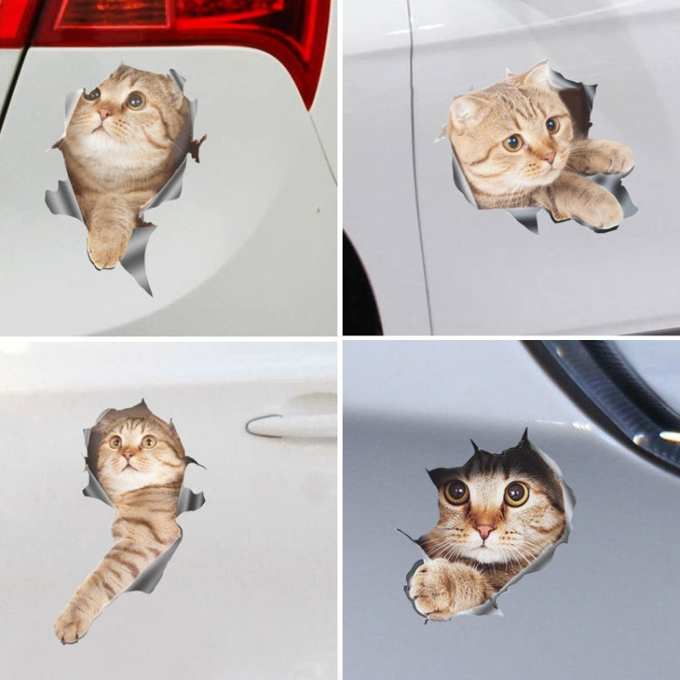 Style 3 Large 3D Stereo Cat Car Sticker Car Body Scratches And Occlusion Stickers