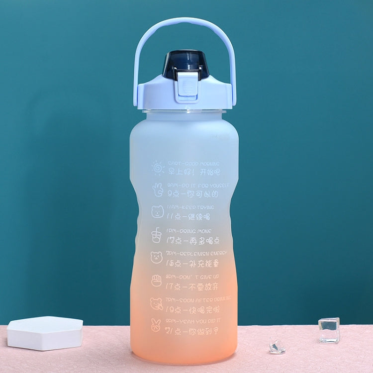 2L Large-Capacity Sports Water Cup Outdoor Drop-Proof Portable Straw Water Bottle