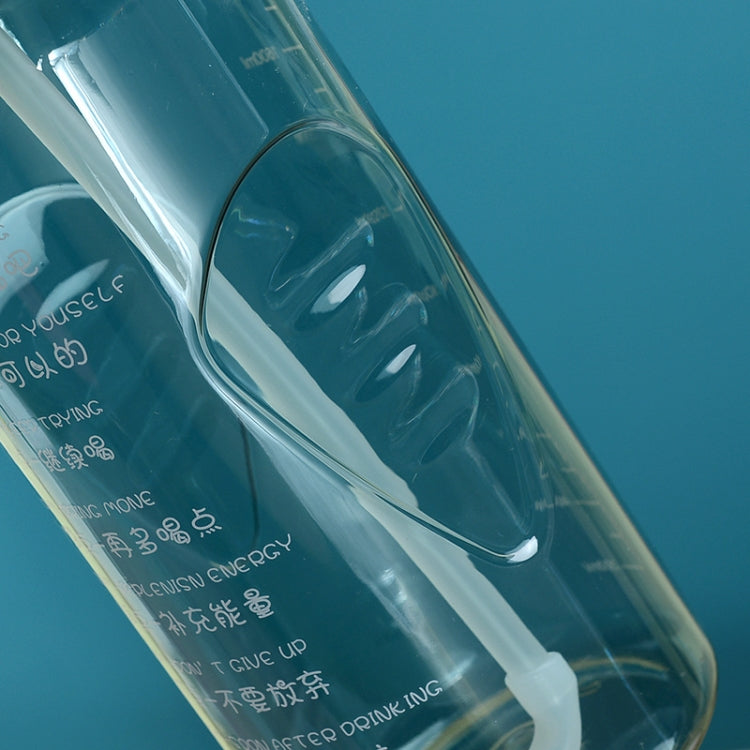 2L Large-Capacity Sports Water Cup Outdoor Drop-Proof Portable Straw Water Bottle