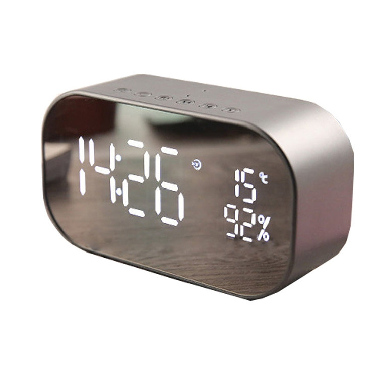 S2 Desktop Alarm Block Bluetooth Speaker Home Mirror Audio Support FM / TF Card