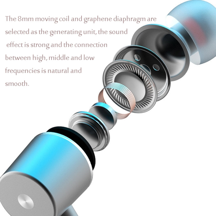 D08 Bluetooth 5.2 Sports Wireless Earphone Neck-mounted In-Ear Headset