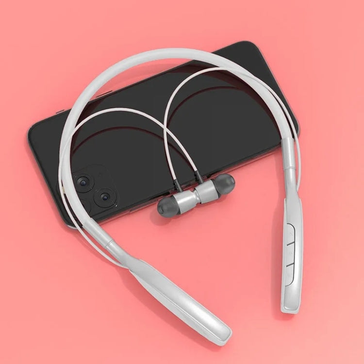 D01 Macaron Neck-mounted Wireless Bluetooth Earphone Noise Cancelling Sports Headphones Support TF Card