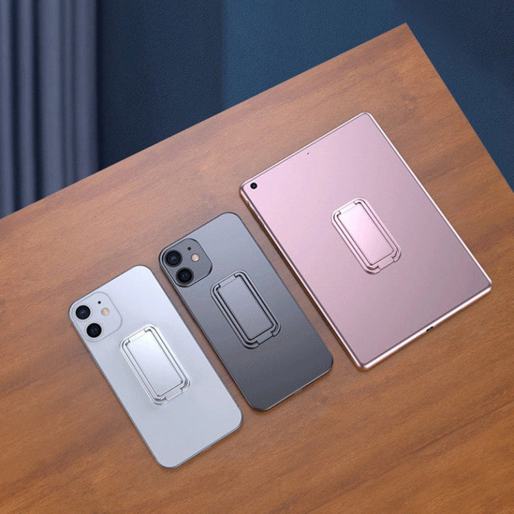 Square Folding Metal Holder Rotating Back Stick Desktop Phone Ring Holder