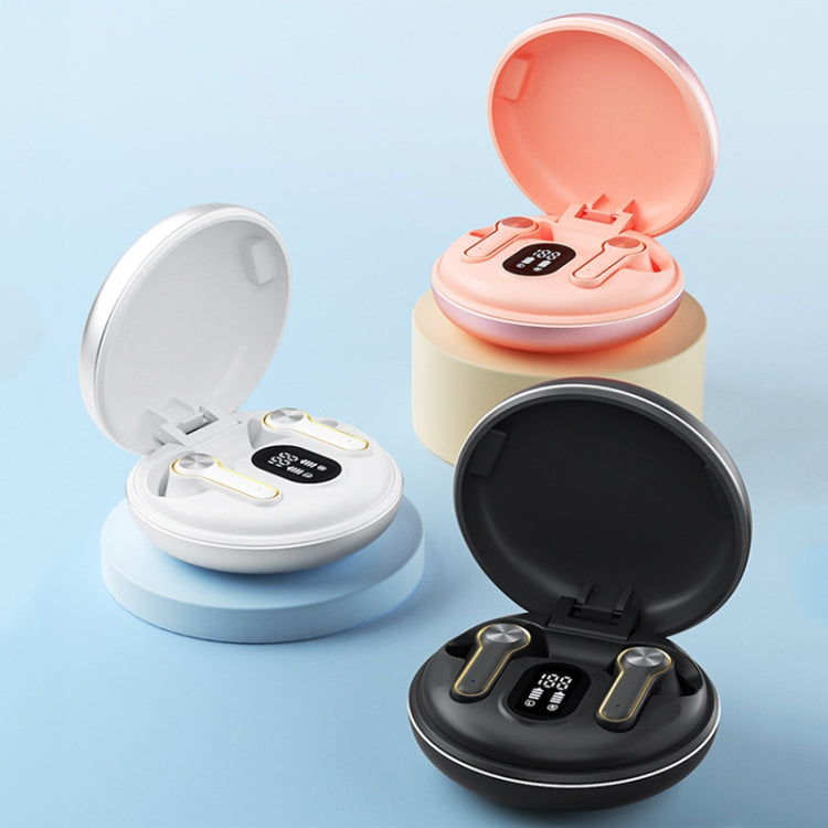 H7 TWS Metal Charging Box Digital Display Wireless Bluetooth Stereo Earphone(White)