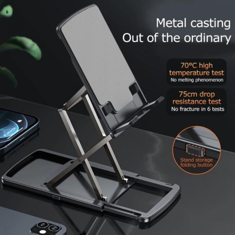 SJ-01 Upgraded Desktop Folding Lifting Aluminum Alloy Mobile Phone Stand