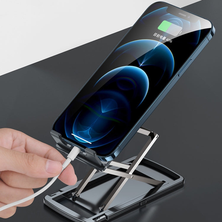 SJ-01 Upgraded Desktop Folding Lifting Aluminum Alloy Mobile Phone Stand