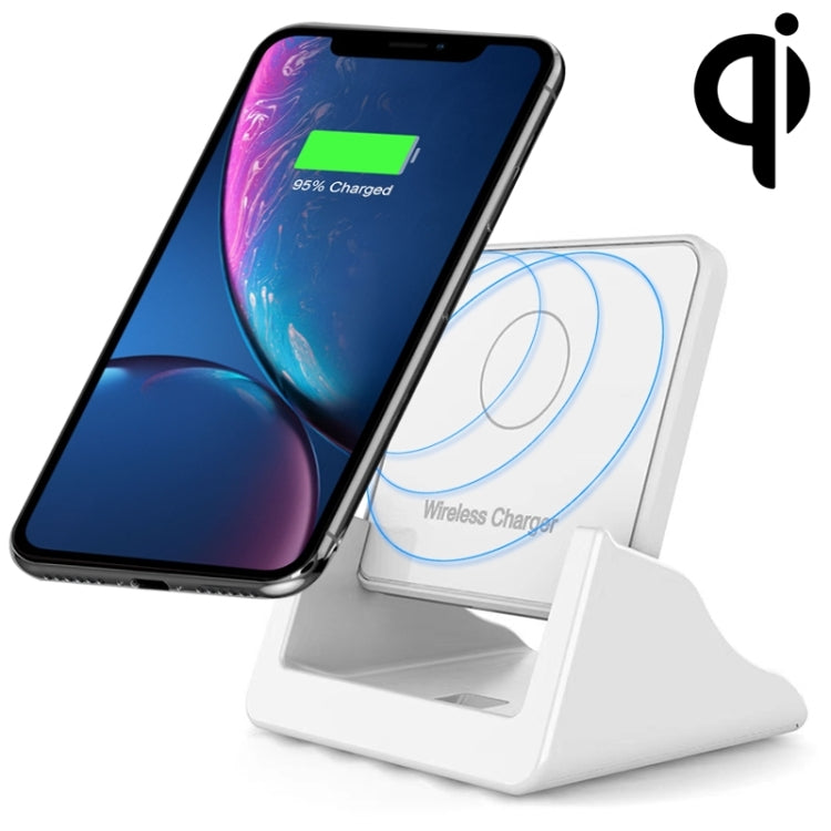 A9189 10W Vertical Wireless Fast Charger with Detachable Mobile Phone Holder