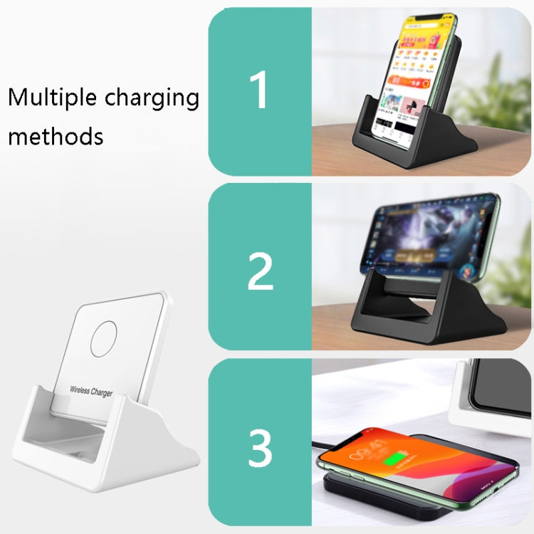 A9189 10W Vertical Wireless Fast Charger with Detachable Mobile Phone Holder
