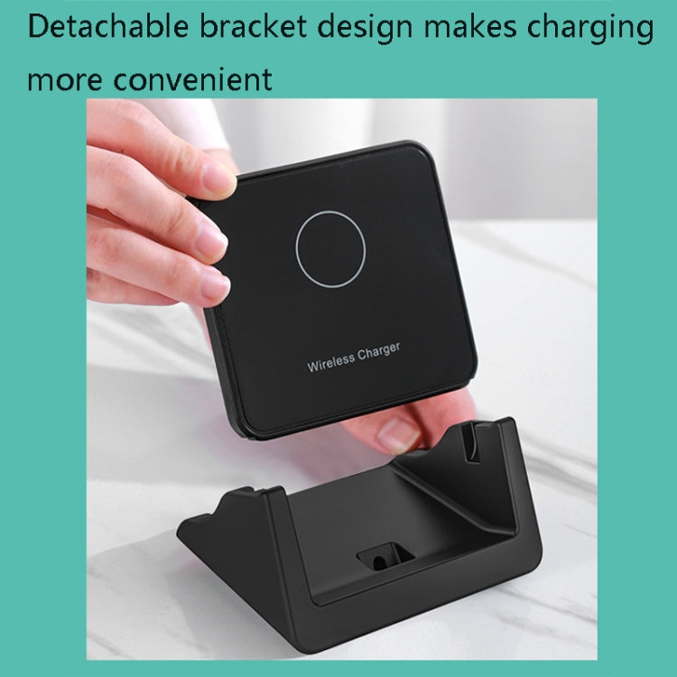 A9189 10W Vertical Wireless Fast Charger with Detachable Mobile Phone Holder
