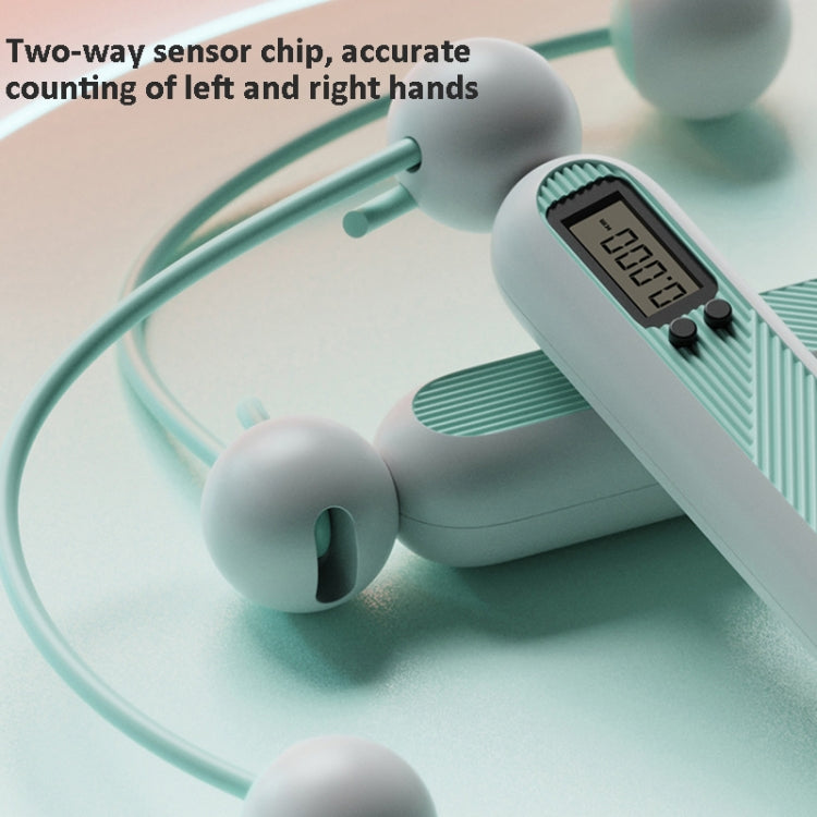 H8015 Counting Rope Skipping Sports Smart Steel Wire Skipping Rope For Women, Specification: Dual-use (Orange)