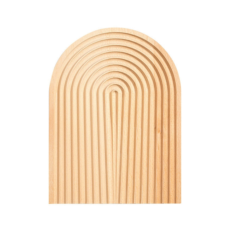 Medium Elliptical Wooden Tray Photography Shooting Props