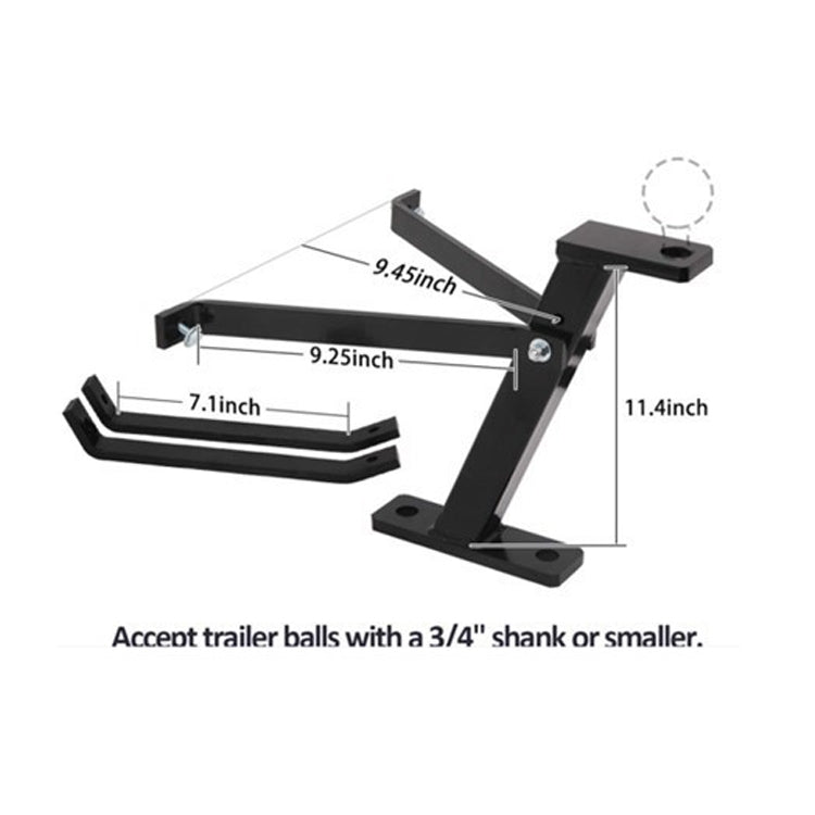 Lawn Mower Traction Adapter Trailer Hook Trailer Connector(Black)