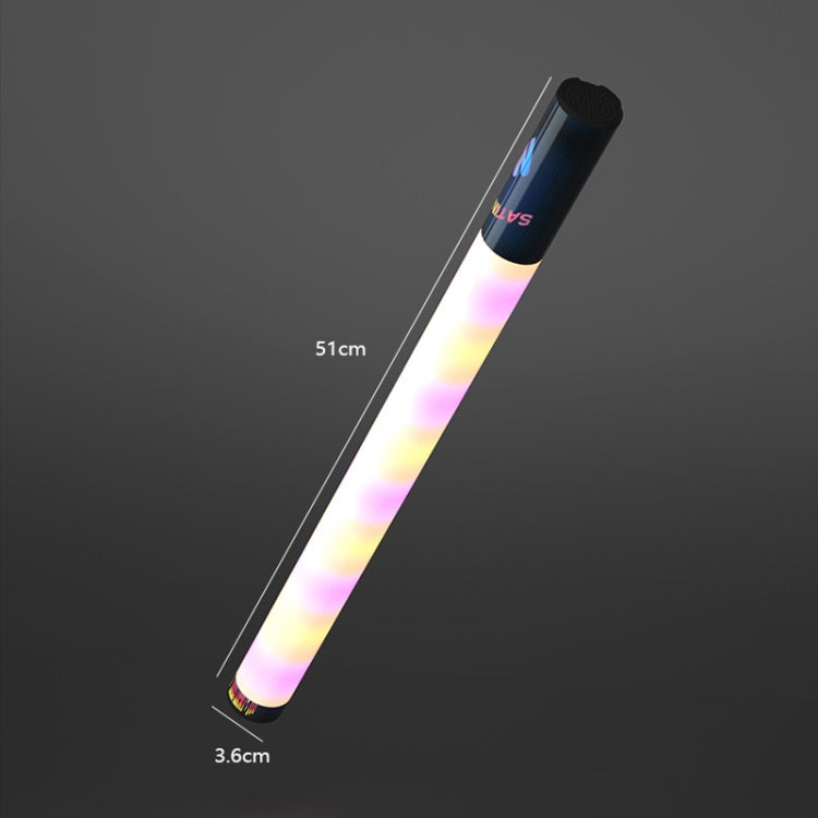 LS01 2 in 1 Hand-Held Atmosphere Colorful Light Stick & Bluetooth Speaker(Black)