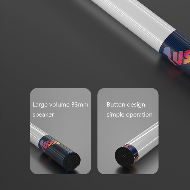 LS01 2 in 1 Hand-Held Atmosphere Colorful Light Stick & Bluetooth Speaker(Black)