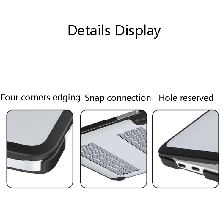 For MacBook Air 13.3 inch A1932 TPU and PC Laptop Protective Case