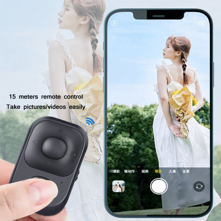 CDY001 Multifunctional USB Rechargeable Bluetooth Selfie Remote Control(Black)