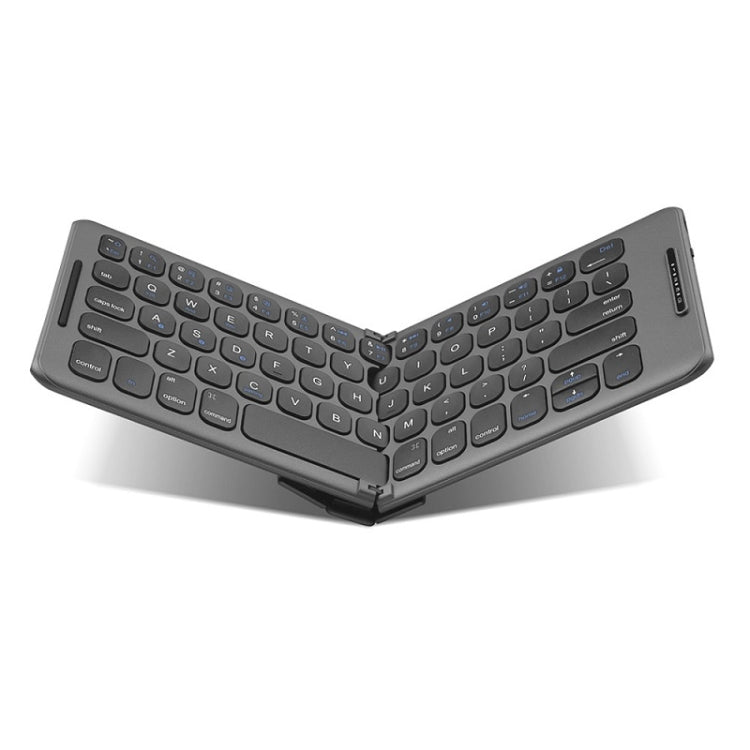 B088 65 Keys Portable Folding Bluetooth Keyboard(Pearley Gray)