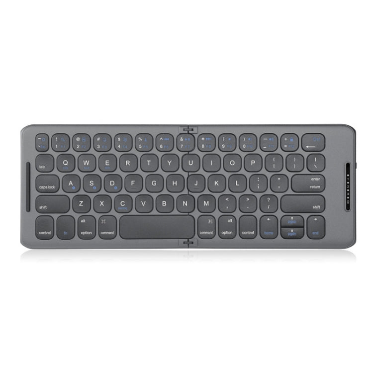B088 65 Keys Portable Folding Bluetooth Keyboard(Pearley Gray)
