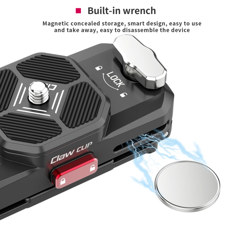 Ulanzi CLAW CLIP Camera Backpack Clip Mount Quick Release Instal Mount