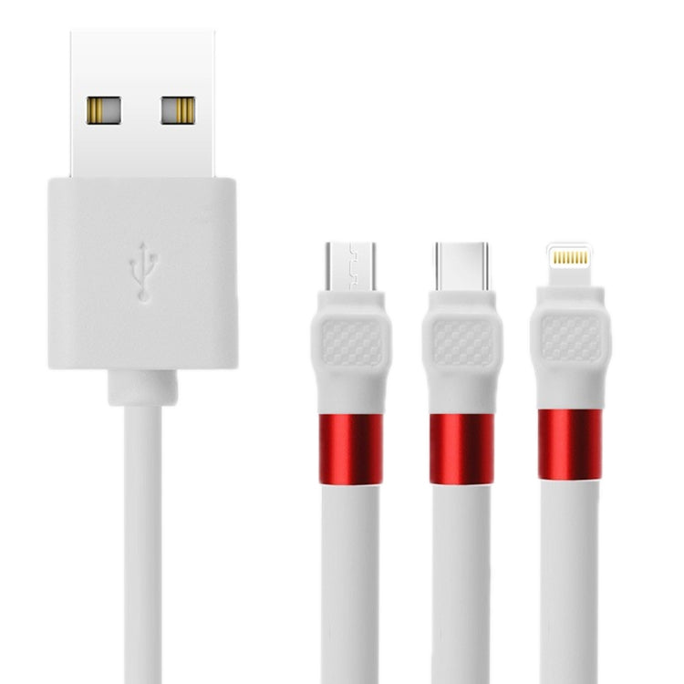 Desktop Lazy Mobile Phone Holder Fast Charging Data Cable, Model: USB to Type-C(White)