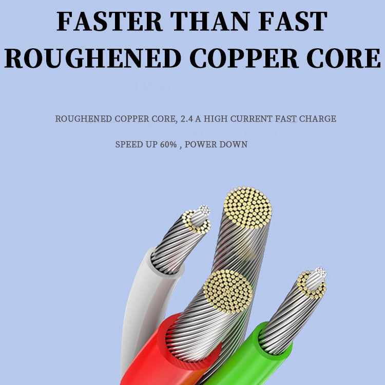 Desktop Lazy Mobile Phone Holder Fast Charging Data Cable, Model: USB to Type-C(White)