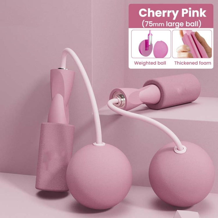 2 PCS Dual-use PVC Skipping Rope For Adults And Children, Style: 75 mm (Pink)
