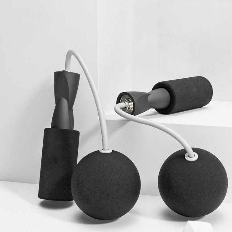 2 PCS Dual-use PVC Skipping Rope For Adults And Children, Style: 75 mm (Black)