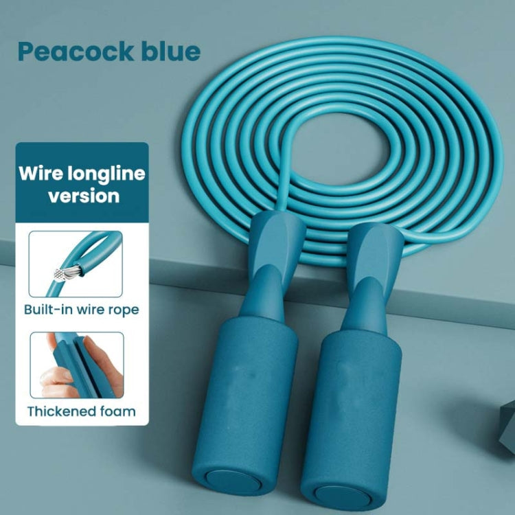 2 PCS Dual-use PVC Skipping Rope For Adults And Children, Style: Long Rope  (Blue)