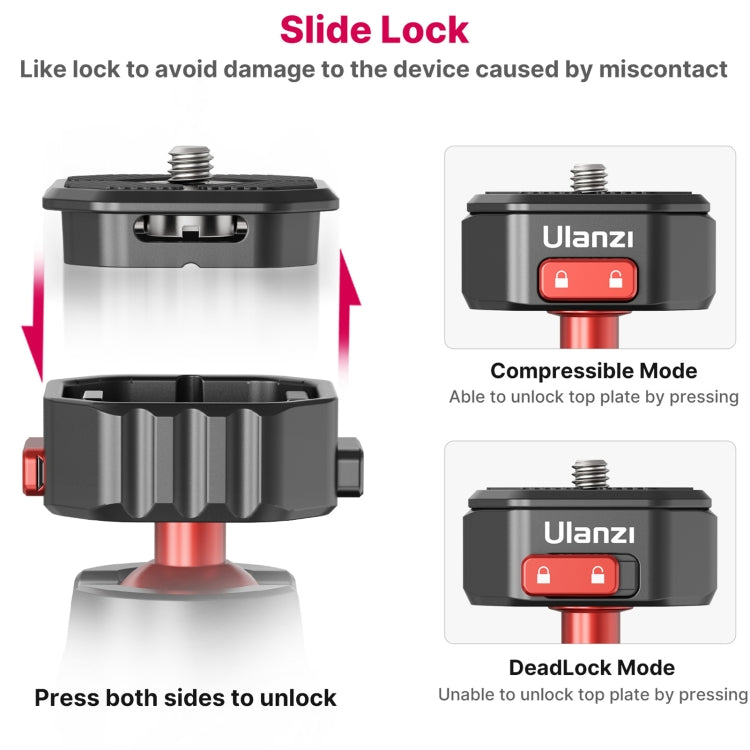 Ulanzi MT-45 Flexible Octopus Tripod Stand with Quick Release Mount(2581)