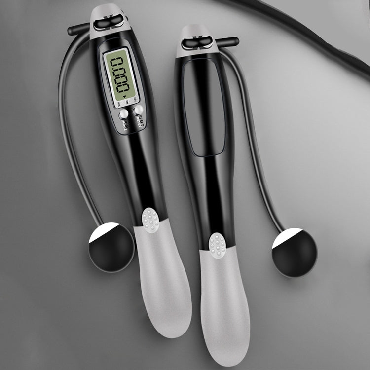 2 PCS Sport Electronic Counting Wire Skipping Rope, Style: Cordless (Gray)