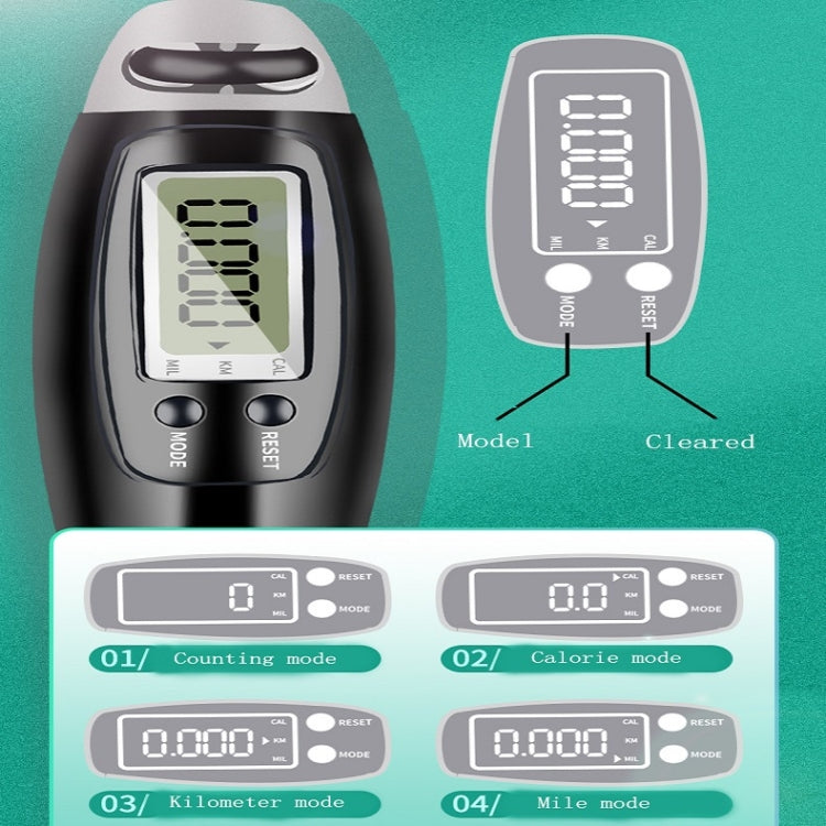 2 PCS Sport Electronic Counting Wire Skipping Rope, Style: Cordless (Gray)