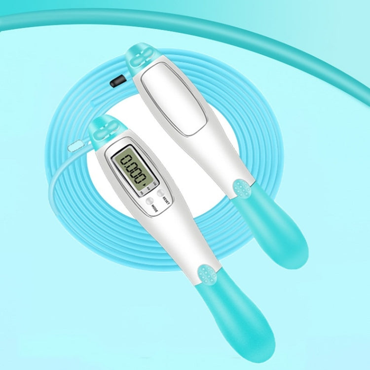 2 PCS Sport Electronic Counting Wire Skipping Rope, Style: Wired Wire Rope (Green)