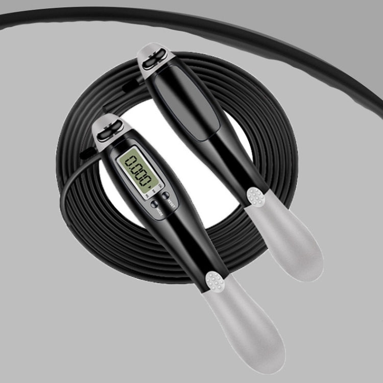 2 PCS Sport Electronic Counting Wire Skipping Rope, Style: Wired Wire Rope (Gray)