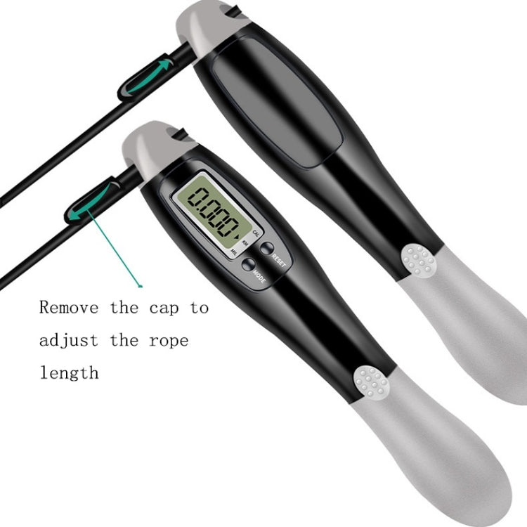 2 PCS Sport Electronic Counting Wire Skipping Rope, Style: Cordless Ball+Wired Wire Rope (Blue)