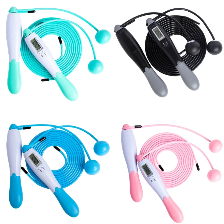 2 PCS Sport Electronic Counting Wire Skipping Rope, Style: Cordless Ball+Wired Wire Rope (Green)