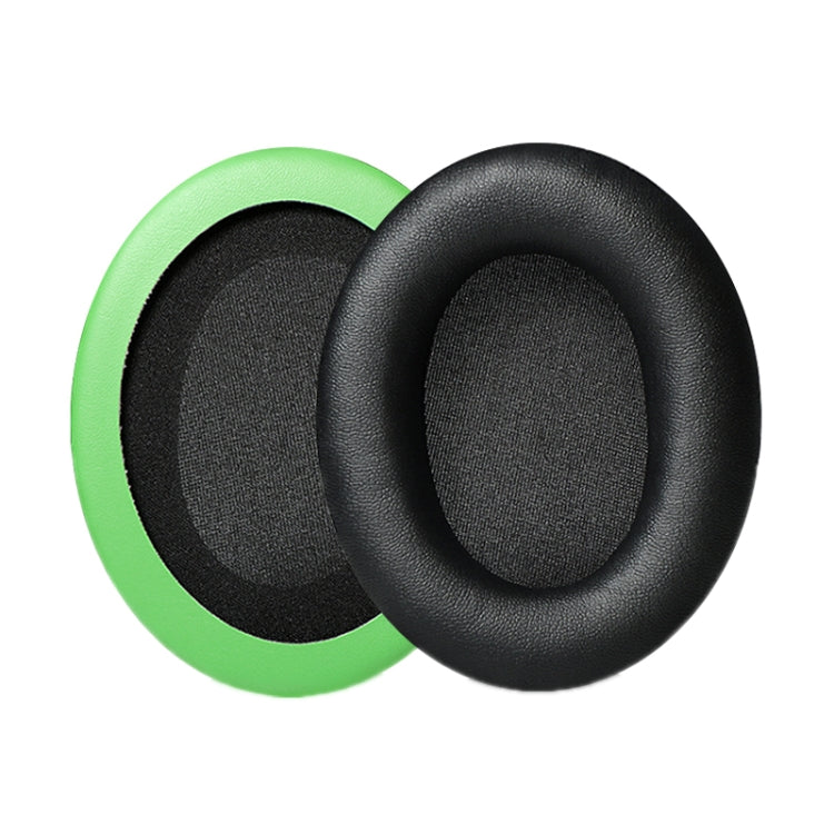 1 Pair Headset Earmuffs For Kingston HyperX Cloud II / Silver / Alpha / Flight / Stinger, Colour: Black+Green Protein Skin