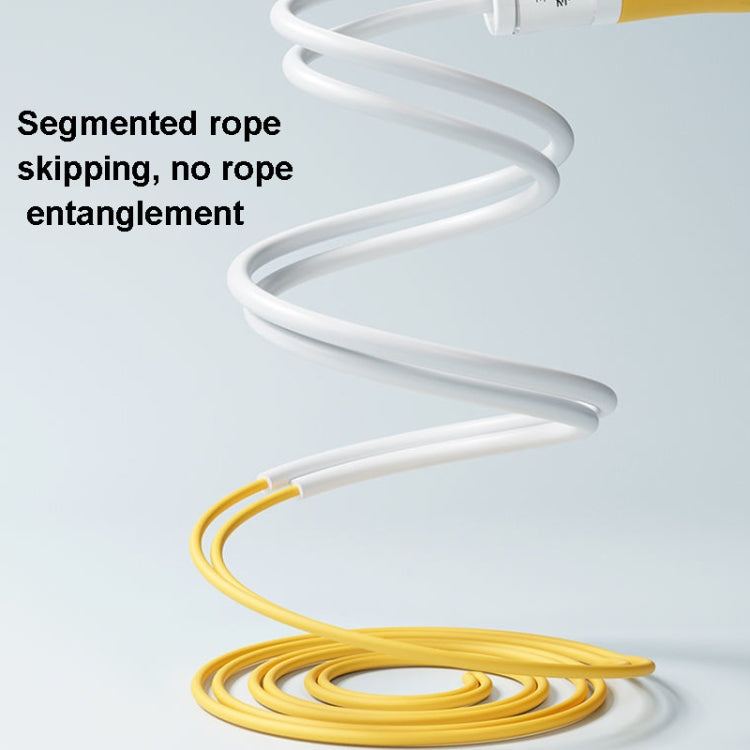 2 PCS Children Sectional Sand Type Skipping Rope, Length: 2.8m (Yellow)