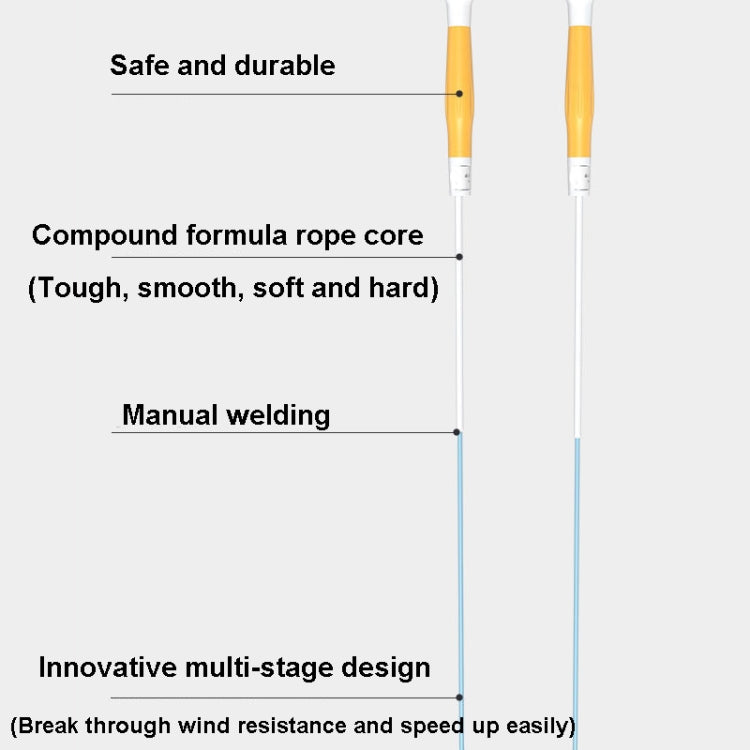2 PCS Children Sectional Sand Type Skipping Rope, Length: 3.0m (Yellow)