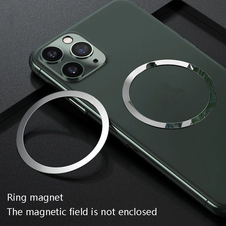20 PCS Ring Car Magnetic Suction Wireless Charger Lead Magnetic Ring Back Sticker, Color: Black