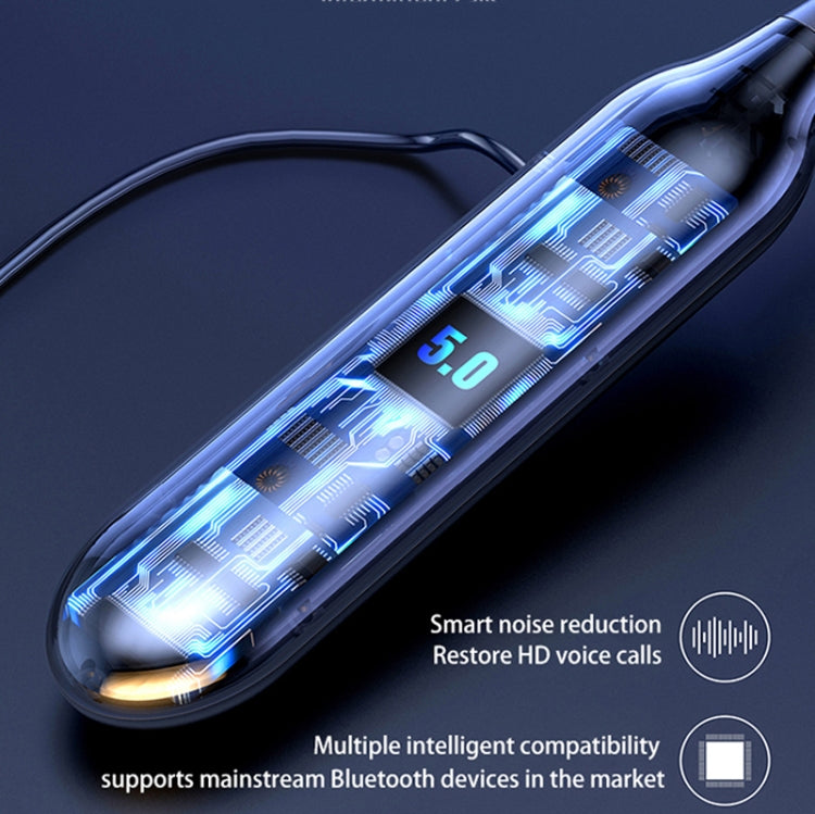 S880 Long Battery Life Neckband Wireless Bluetooth Earphone Support AUX(Black)