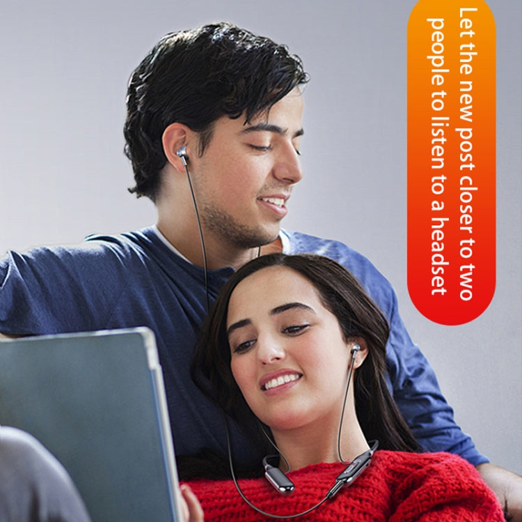 S880 Long Battery Life Neckband Wireless Bluetooth Earphone Support AUX(Black)